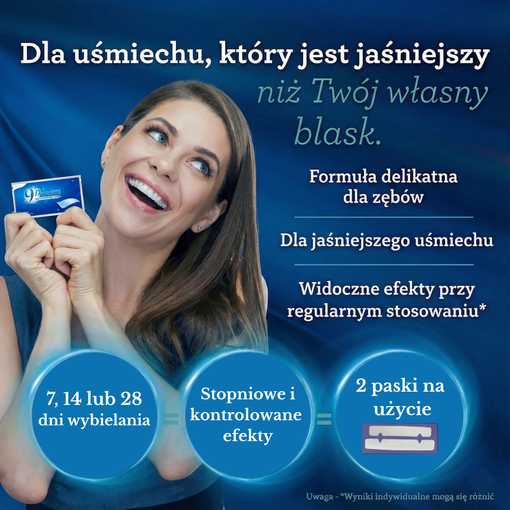 WhitestripX™ 9D – paski wybielające nowej generacji